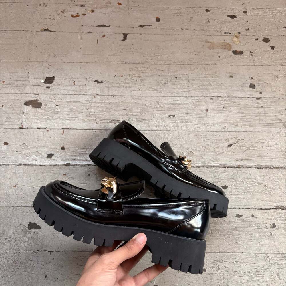 Guess Hillford Women's Black Leather Loafers